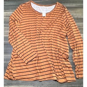 Maurices Striped Tunic‎ Top Long Sleeve Casual Comfort 2X